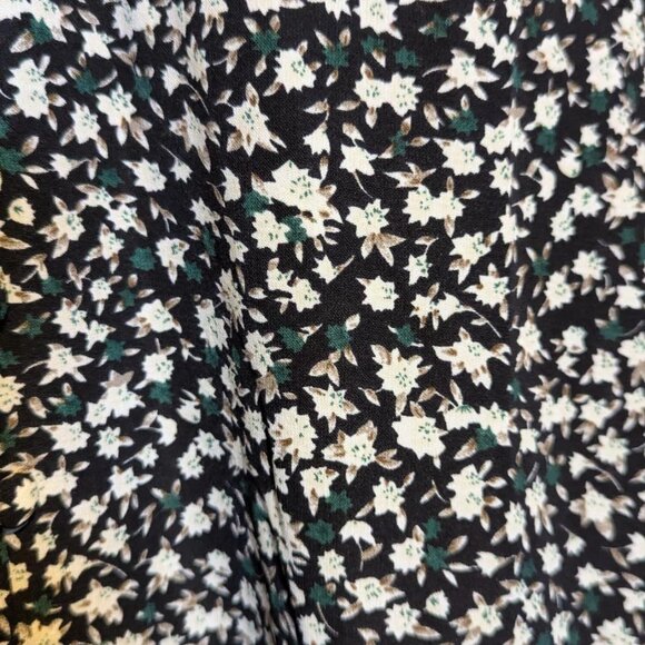 12th Tribe Corrine Black Floral Maxi Dress - Size Large - Picture 4 of 5